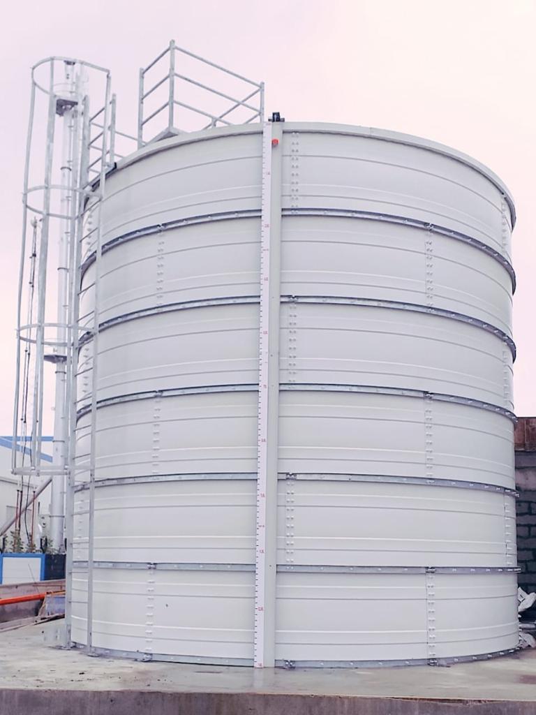 Zinc Aluminium Steel tank installation view 2