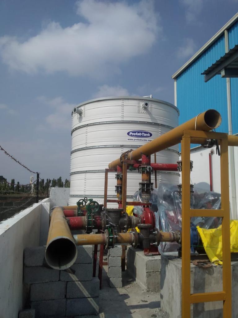 Zinc Aluminium Steel tank installation view 2